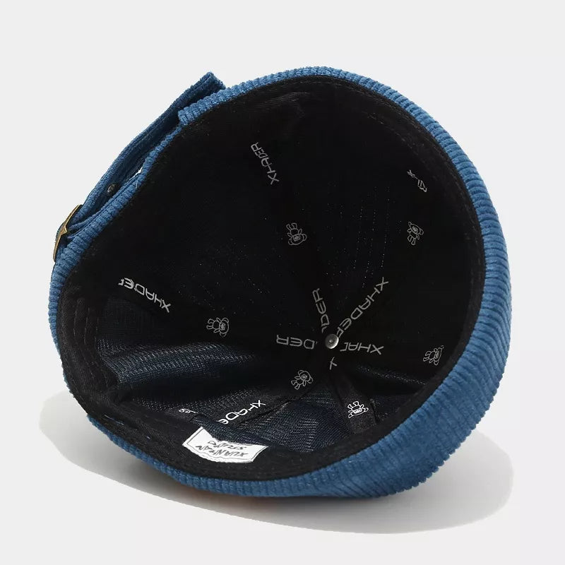 Corduroy Buckle Adjustable Hat - Lilixa.store