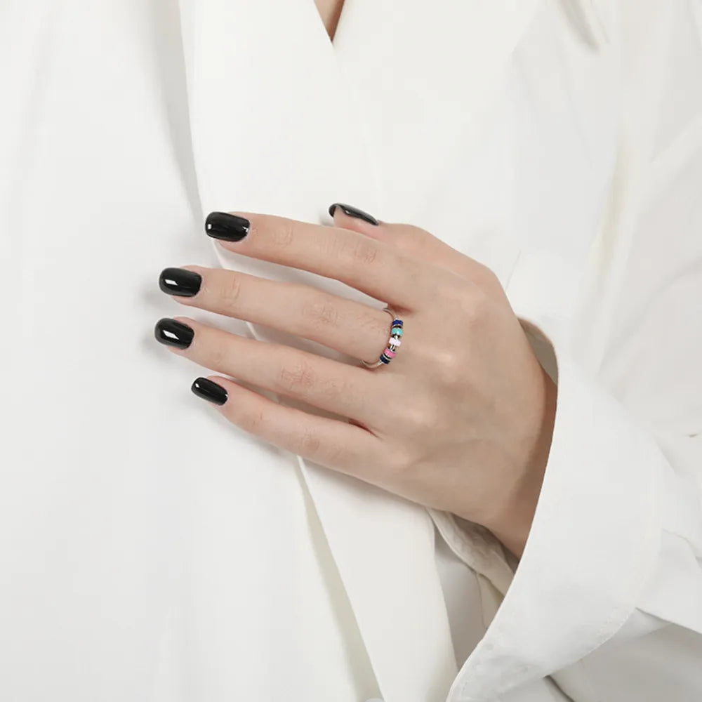 925 Sterling Silver Oil Drip Ring - Lilixa.store
