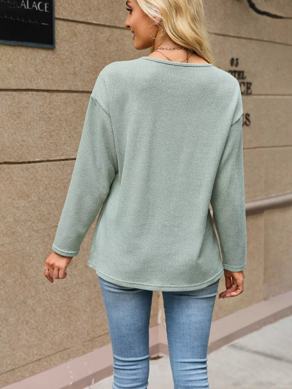 V-Neck Button-Down Cardigan - Lilixa.store