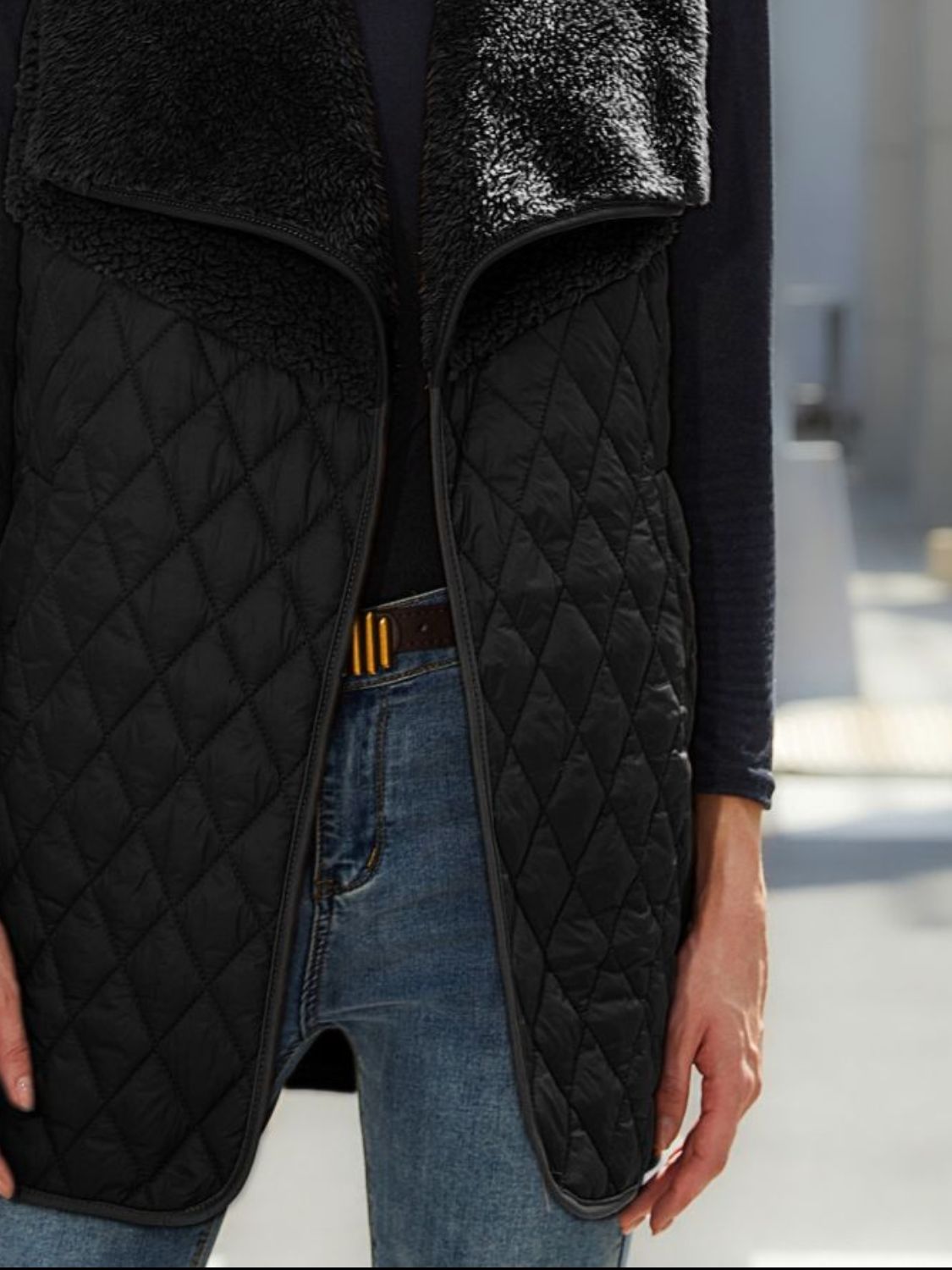 Open Front Collared Vest, view 6