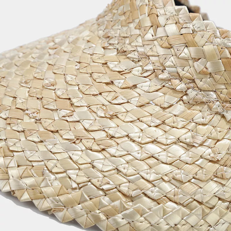 Woven Straw Sun Visor Hat - Lilixa.store