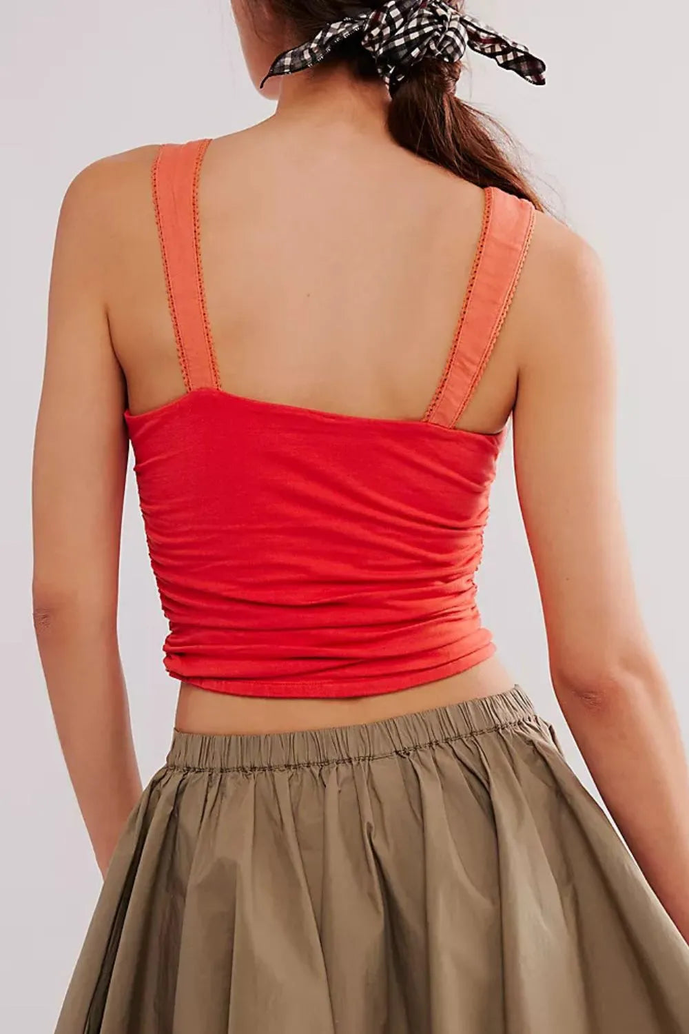 Square Neck Wide Strap Cami - Lilixa.store