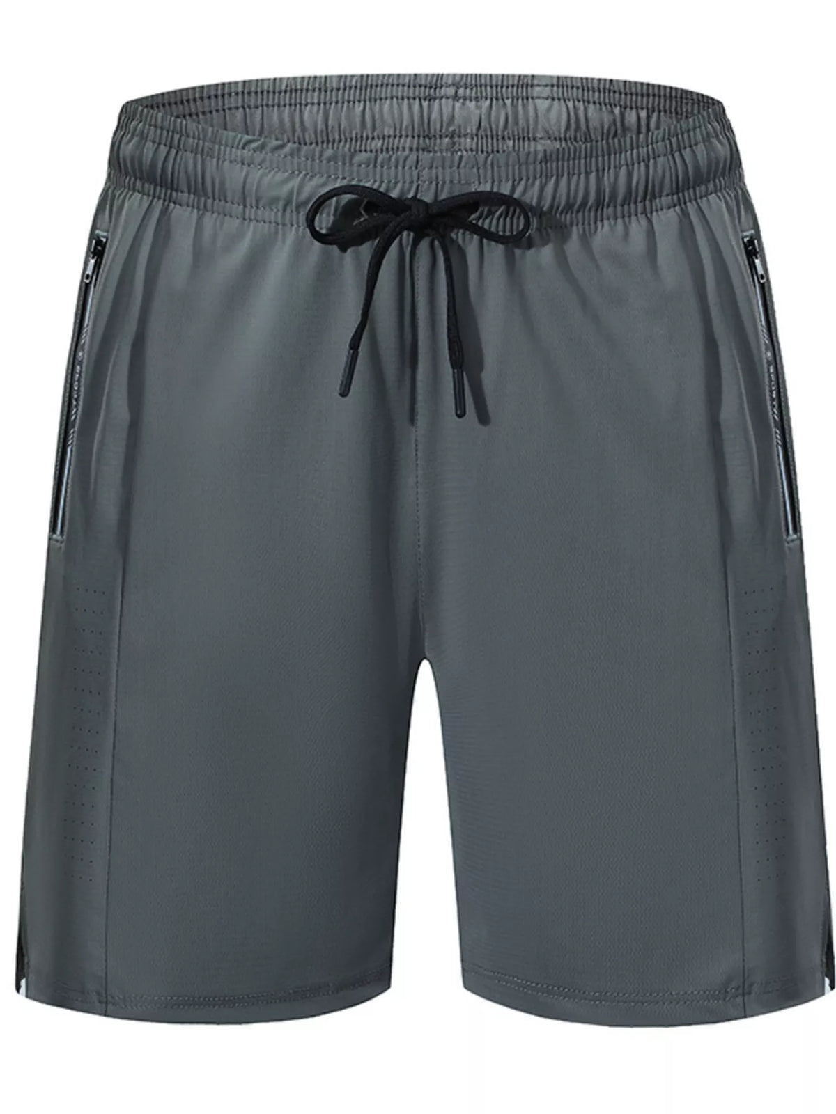 Men's Plus Size Quick Dry Active Shorts in Dark Gray