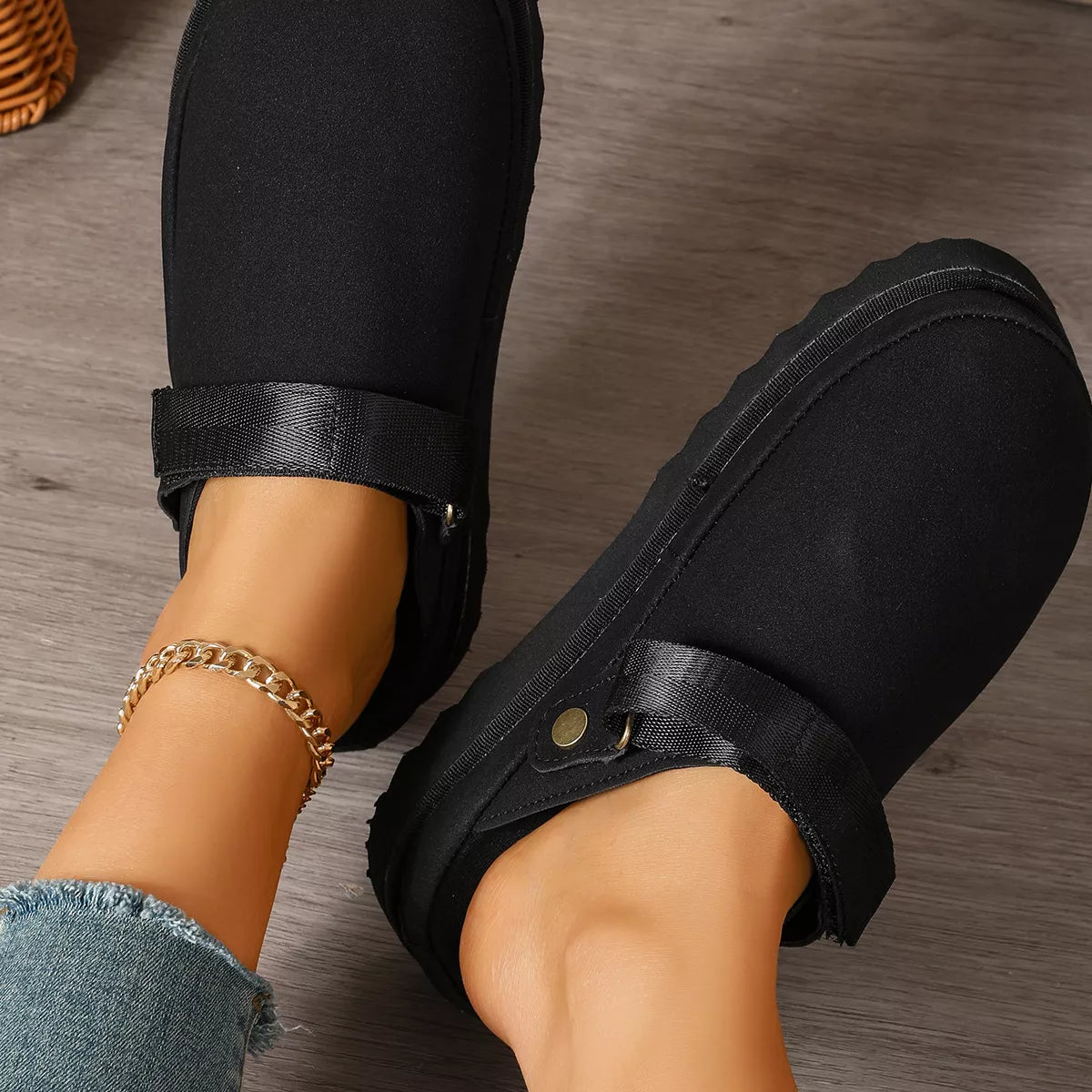 Round Toe Platform Slippers - Lilixa.store