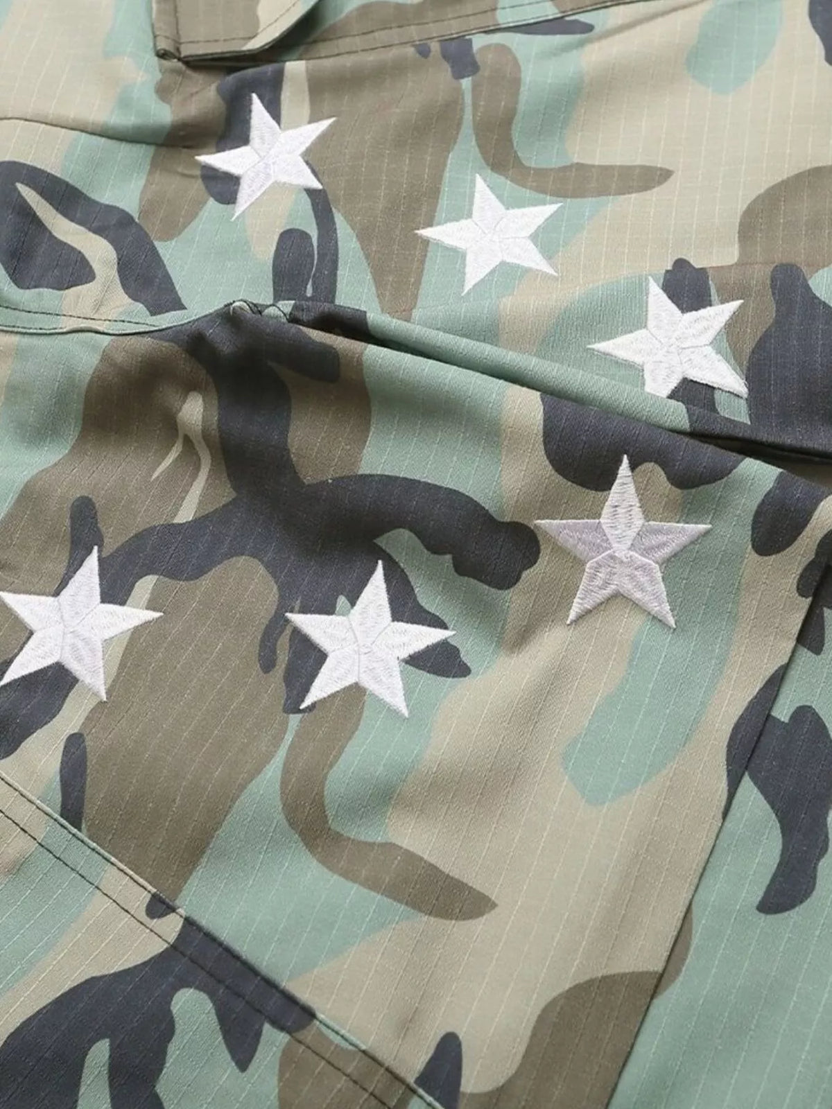 Men's Star Camouflage Cargo Capris - Lilixa.store