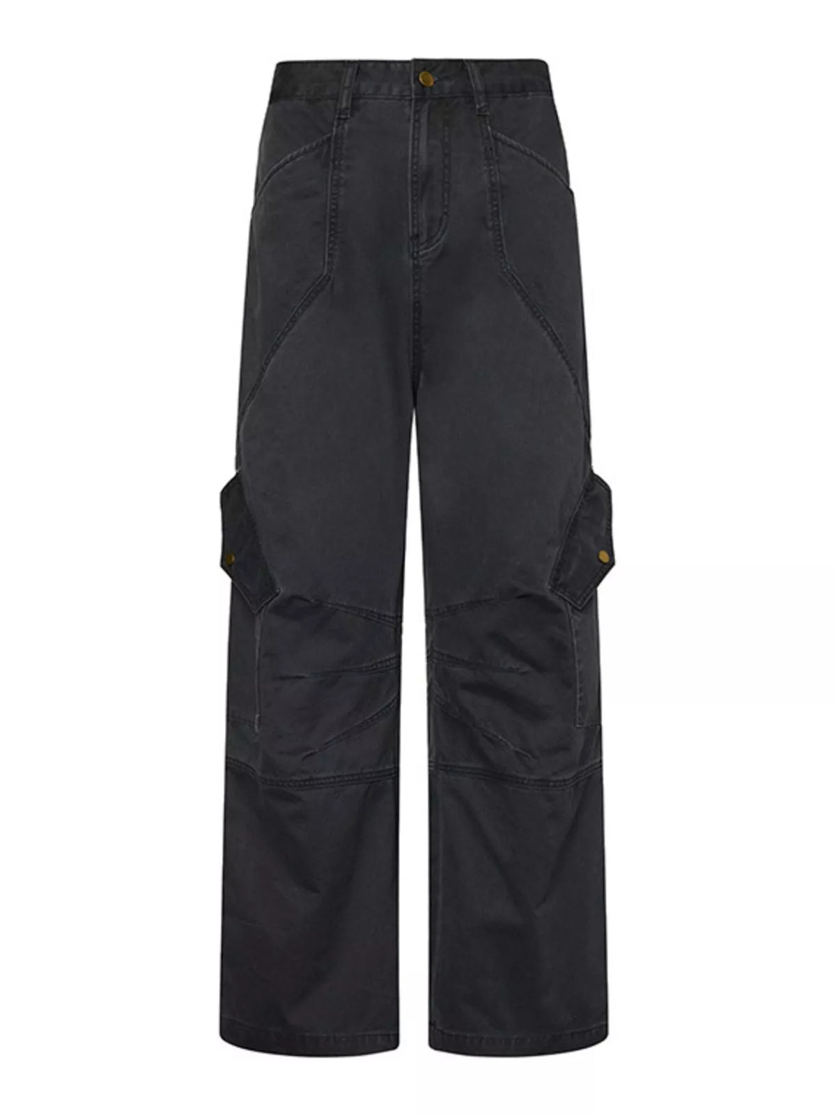 Men's Wide Leg Cargo Pants, view 2