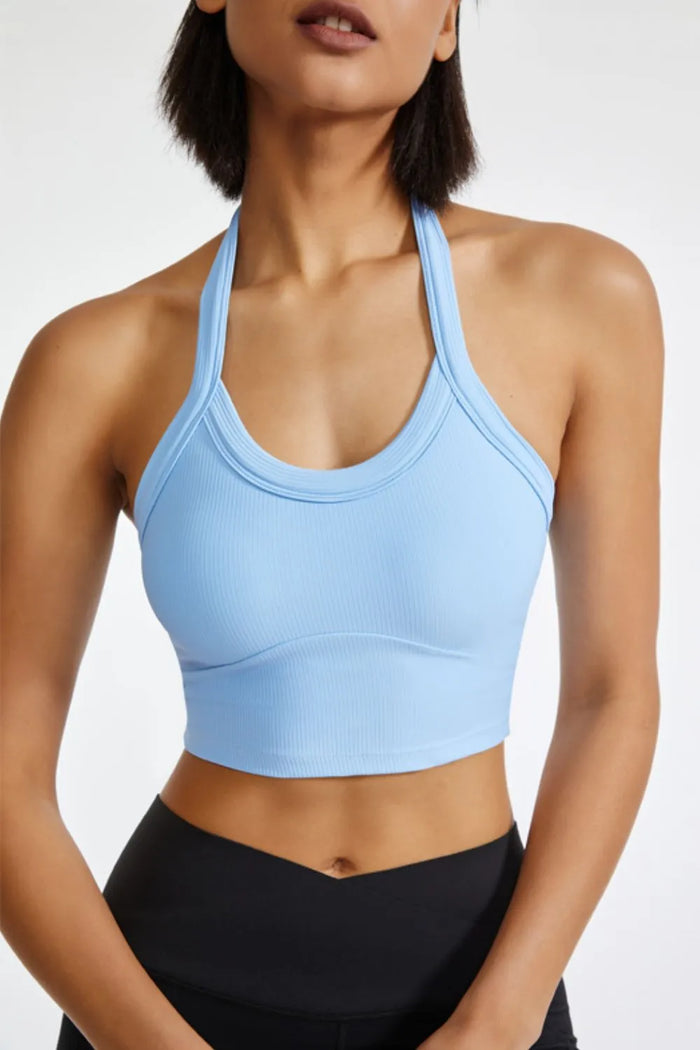 Halter Neck Active Cami - Lilixa.store