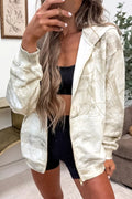 Tie-Dye Zip-Up Hoodie with Pockets - Lilixa.store