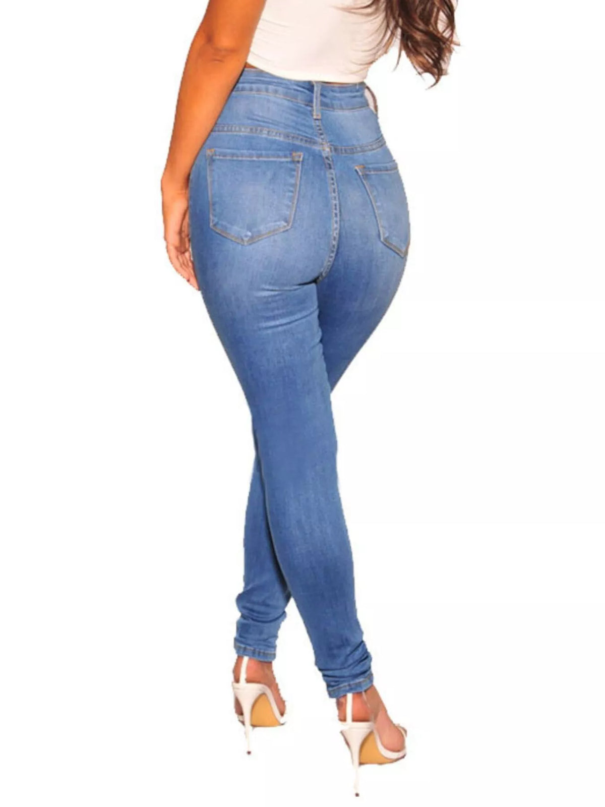 High-Waisted Skinny Jeans