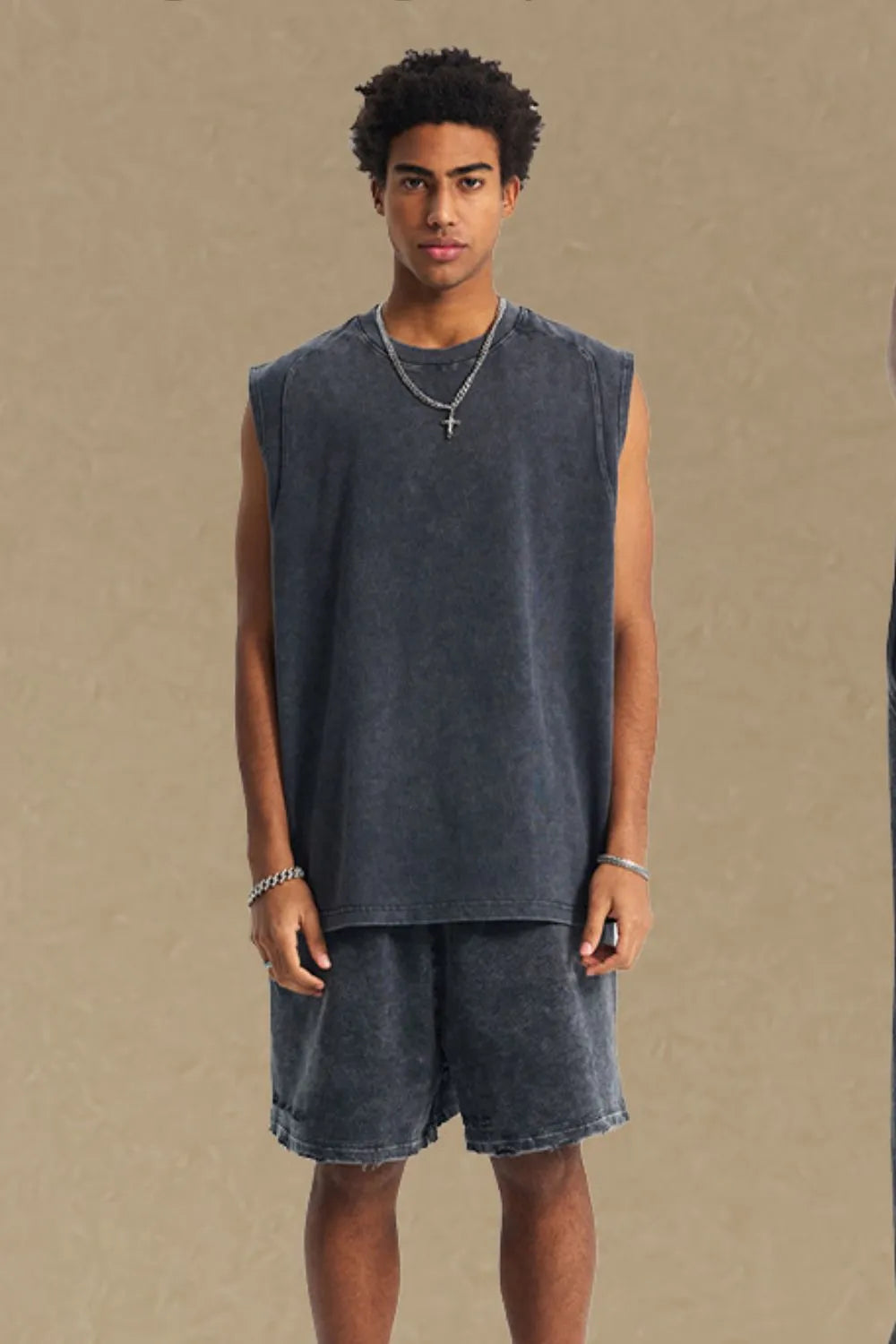 Men's Round Neck Solid Color Tank - Lilixa.store