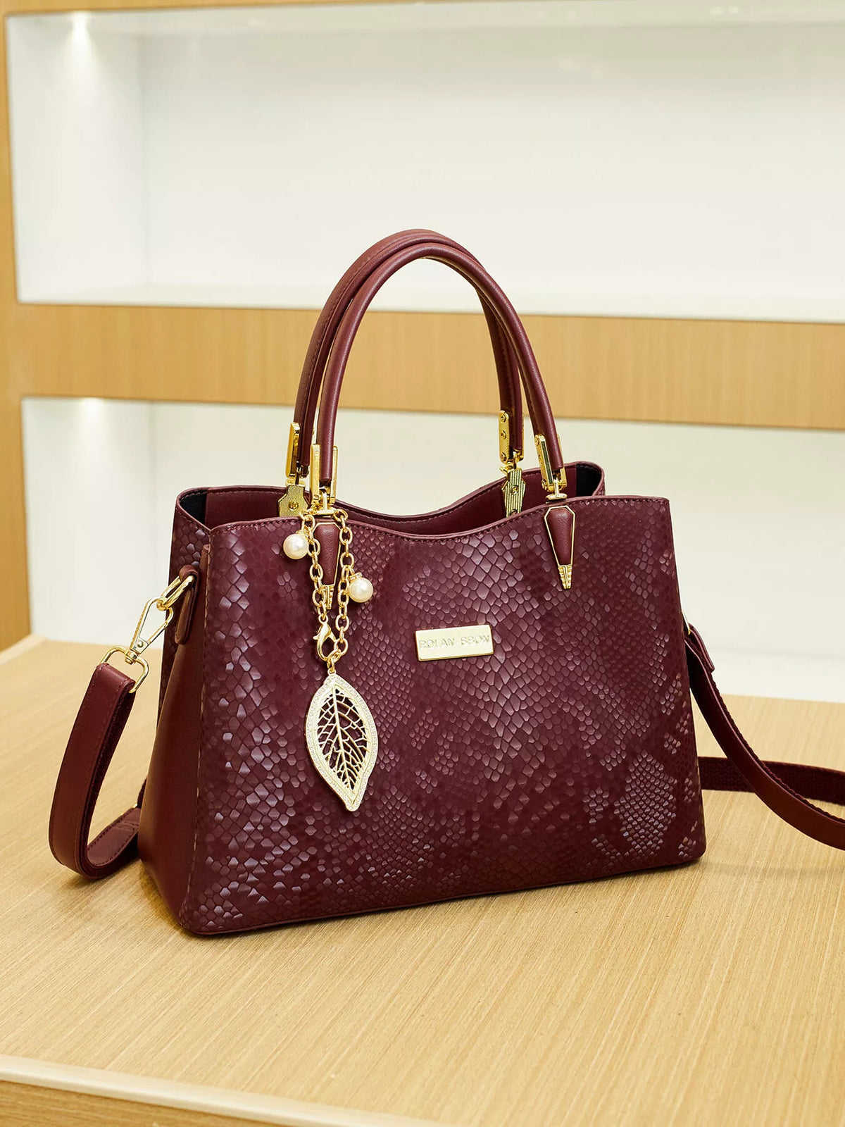 Snakeskin Texture Handbag