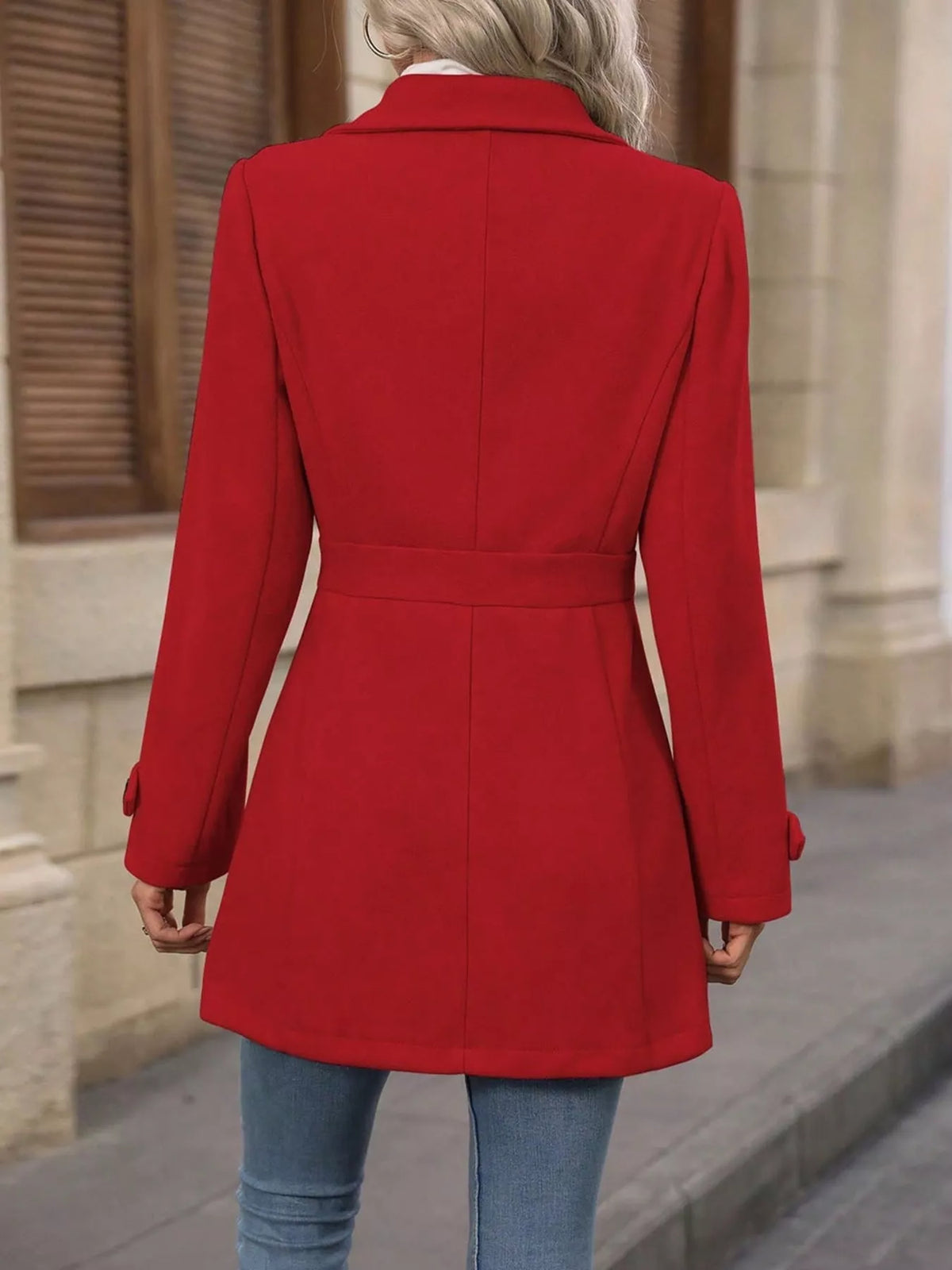 Single-Breasted Long Sleeve Coat - Lilixa.store