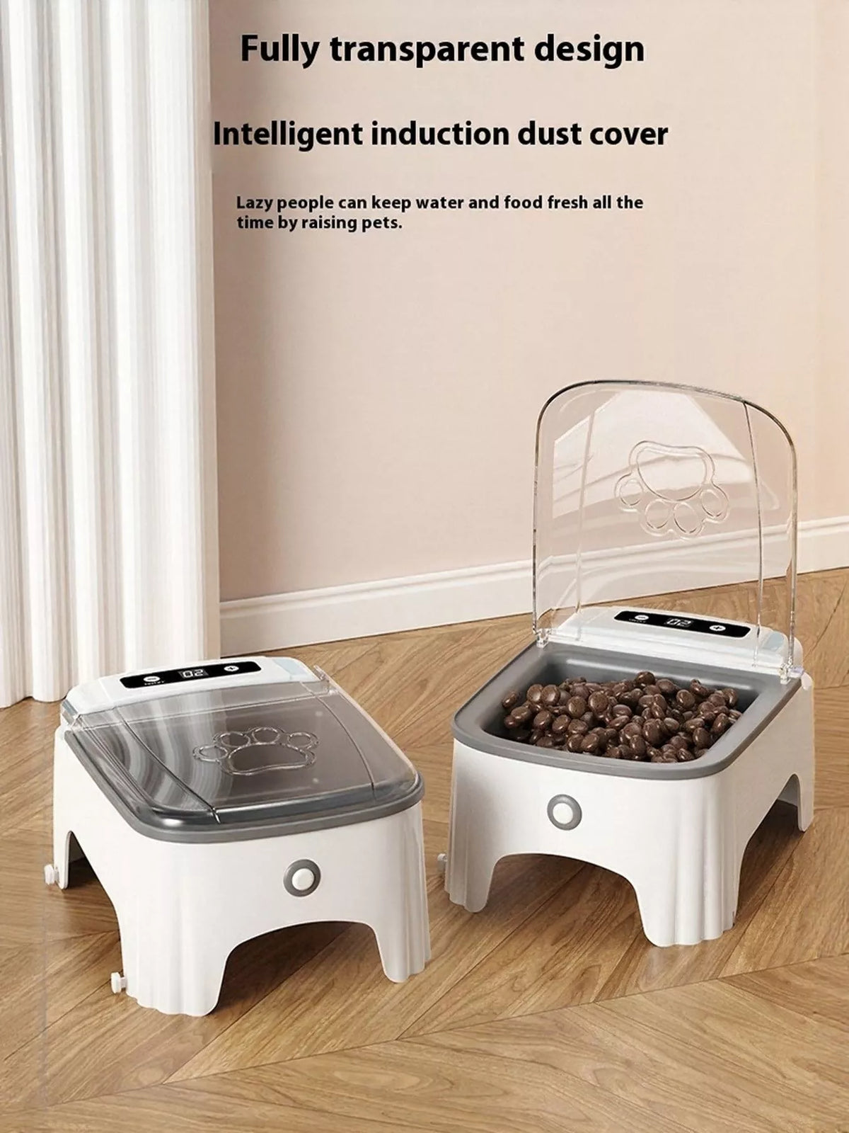 Automatic Pet Feeder with Elevated Bowl - Lilixa.store