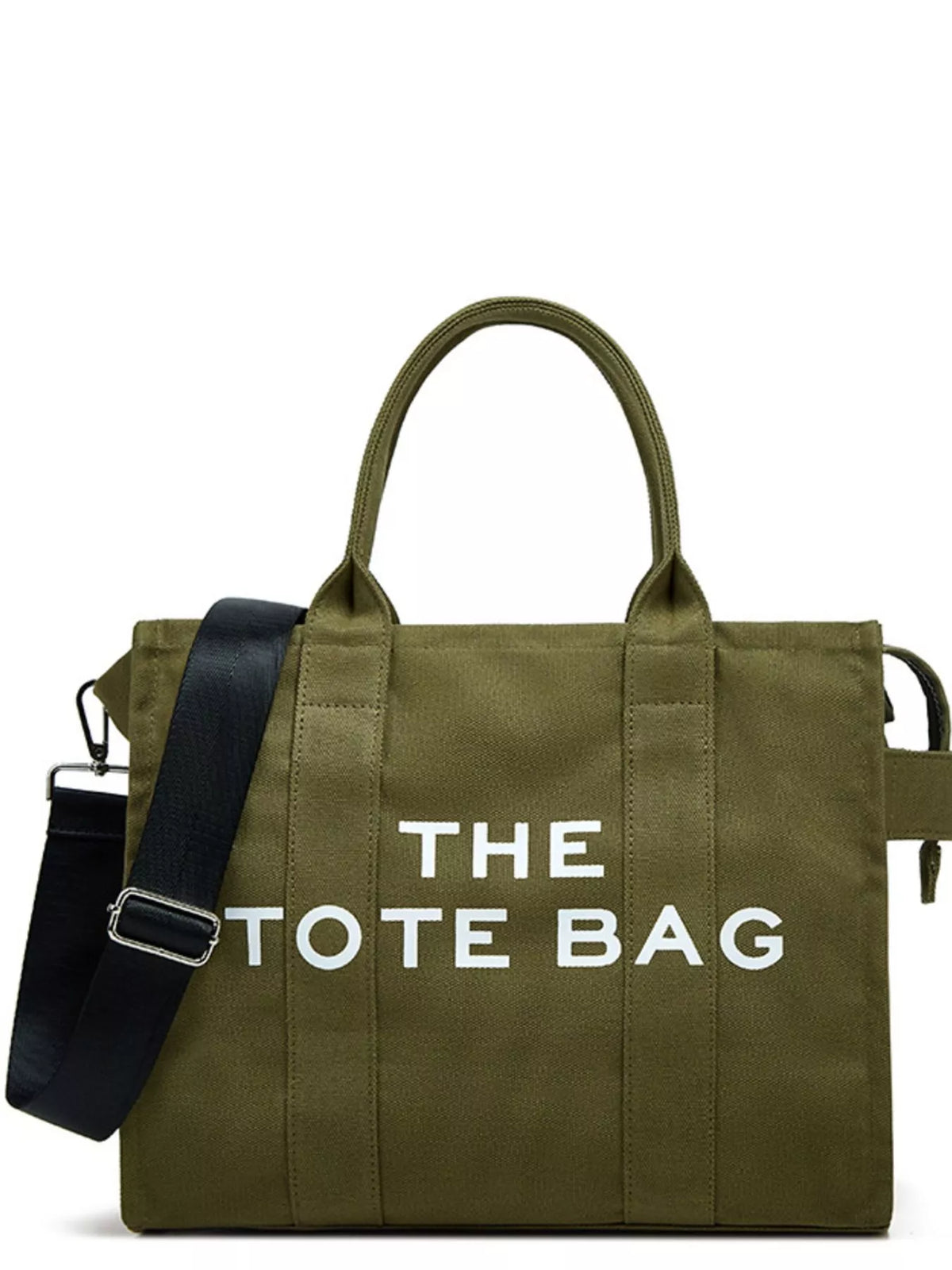 Letter Graphic Canvas Handbag
