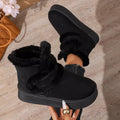 Round Toe Platform Boots - Lilixa.store