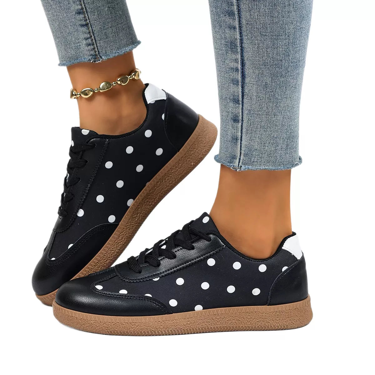 Polka Dot Casual Sneakers - Lilixa.store