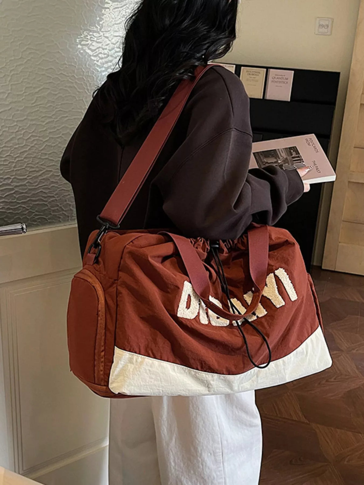 Color Block Large Capacity Travel Bag - Lilixa.store