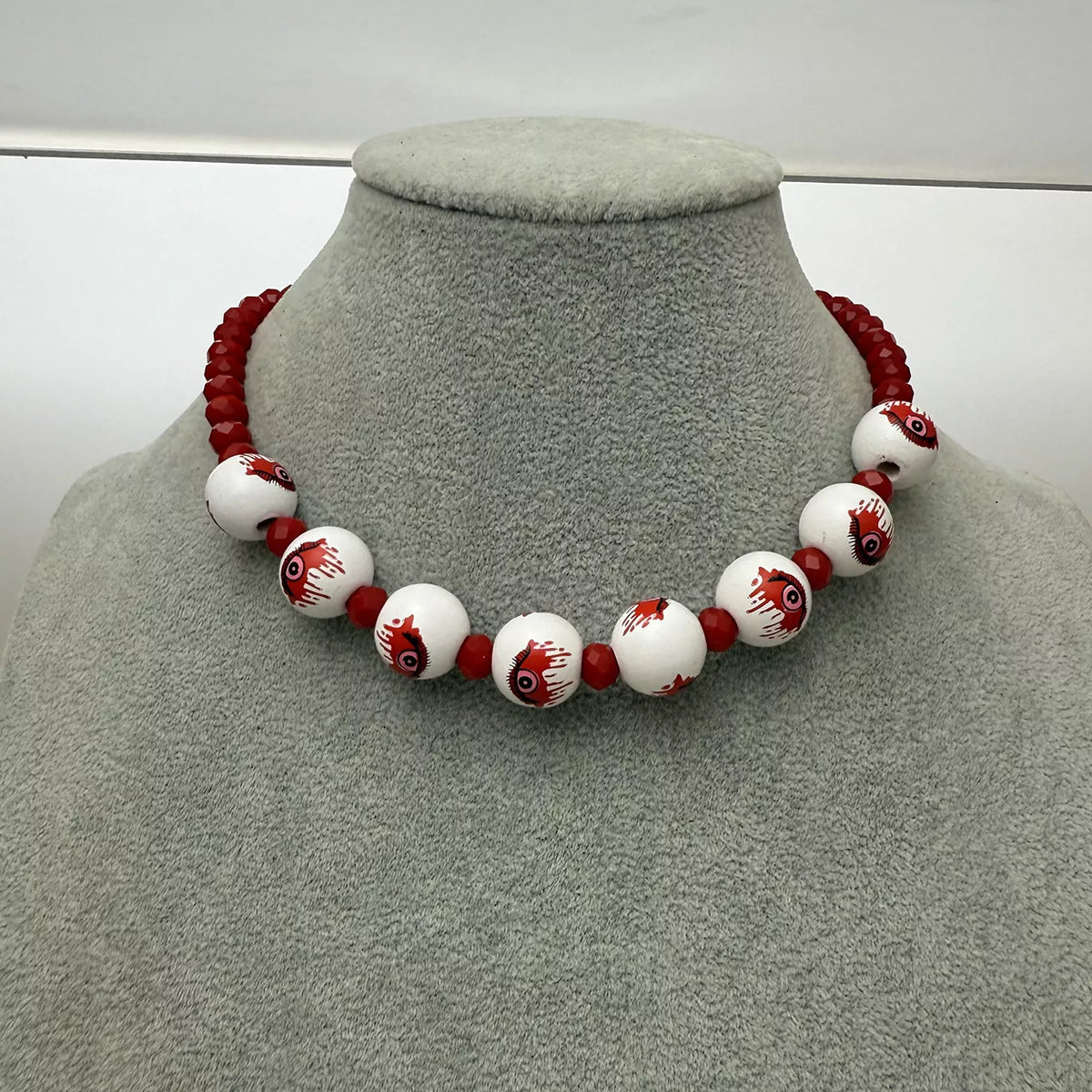 Halloween Eyeball Beaded Necklace - Lilixa.store