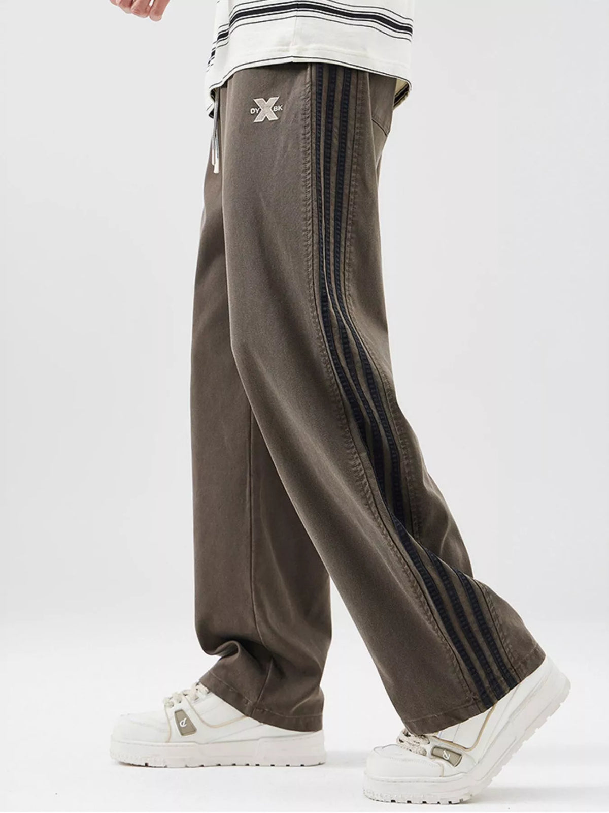 Men's Full Size Drawstring Wide Leg Pants Plus Size, view 6