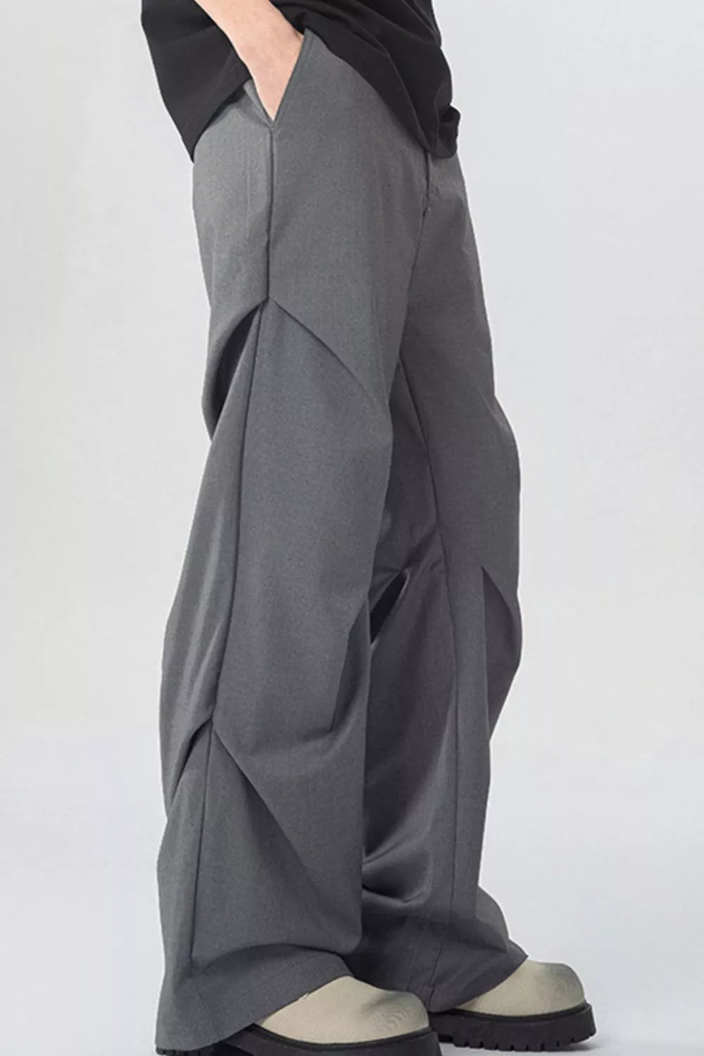 Men's Full Size Wide Leg Pants Plus Size, view 5