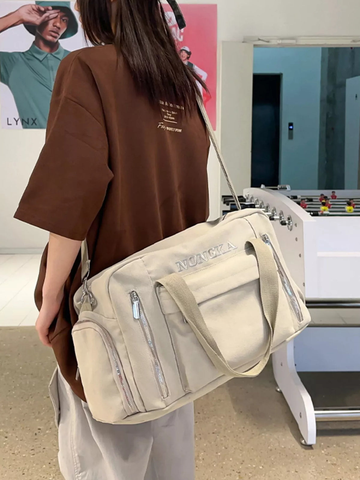 Canvas Multiple Pockets Travel Bag - Lilixa.store