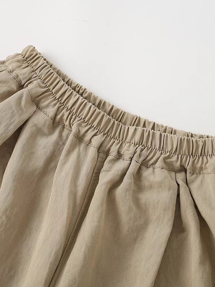 Children's Casual Elastic Waist Capris - Lilixa.store