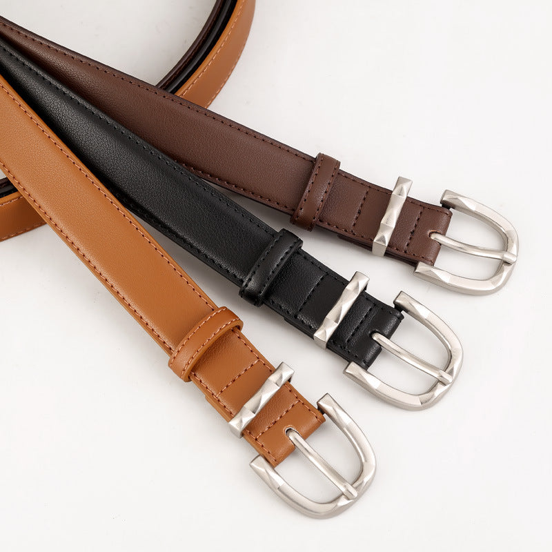 Classic Leather Skinny Belt - Lilixa.store