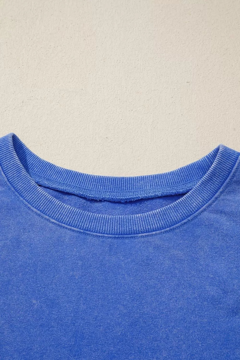 Mineral Wash Split Hem Loose Tunic Sweatshirt - Lilixa.store