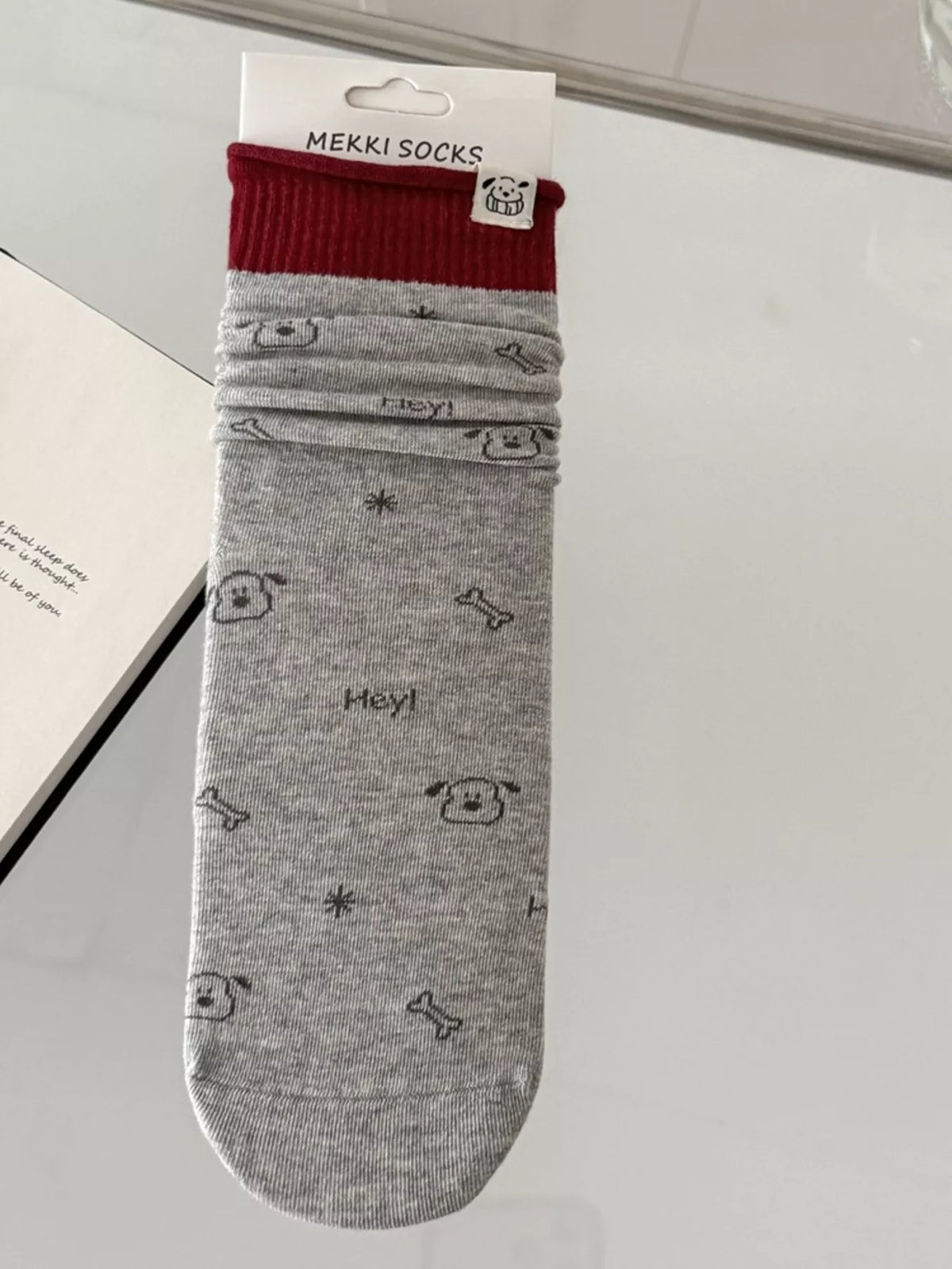 Cartoon Print Cotton Crew Socks - Lilixa.store