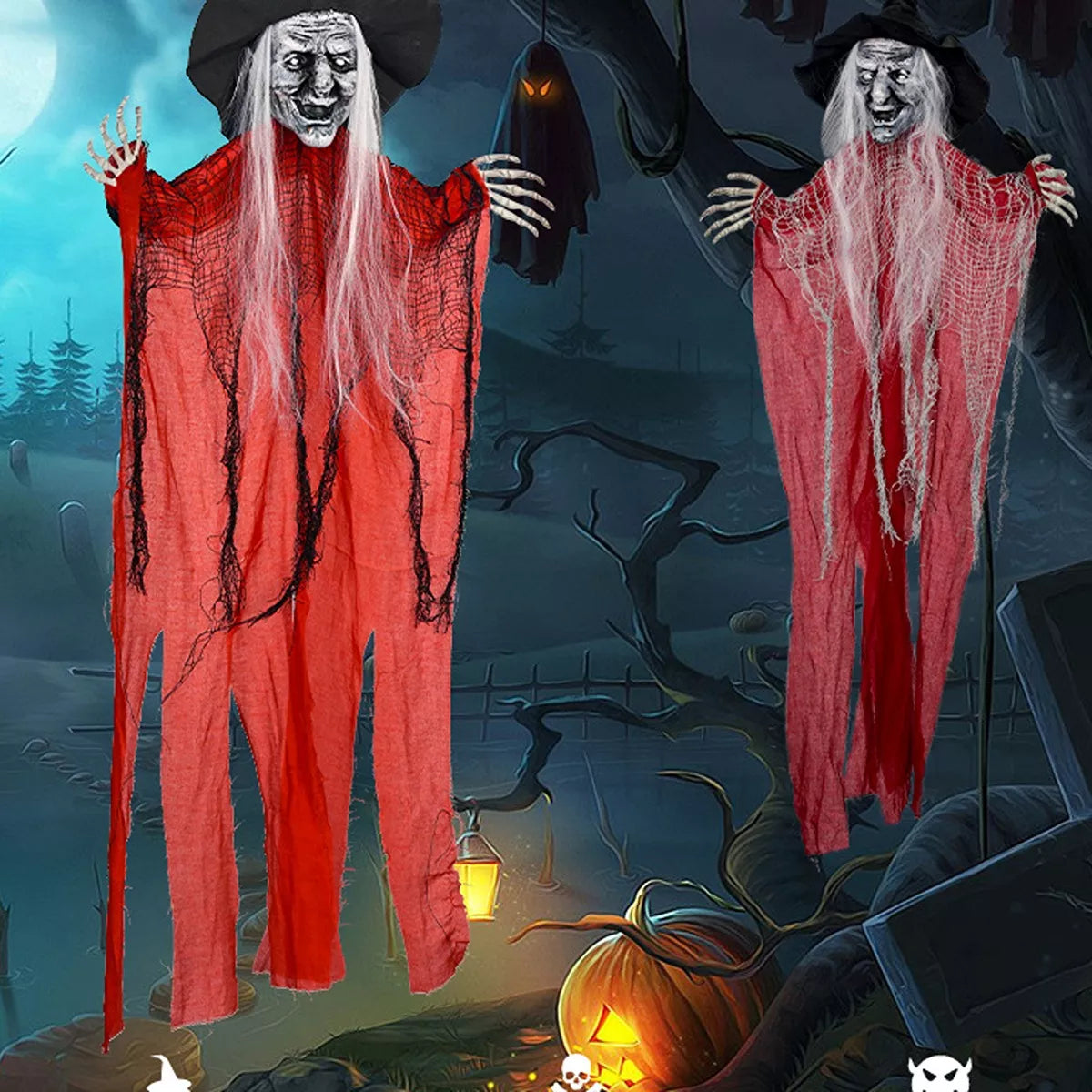 Halloween Spooky Hanging Witch Set - Lilixa.store