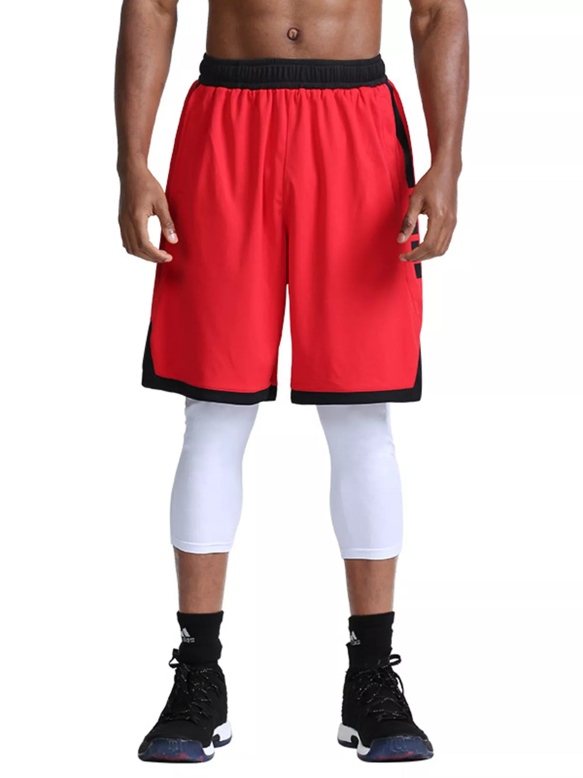 Men's Quick-Dry Active Shorts in Red