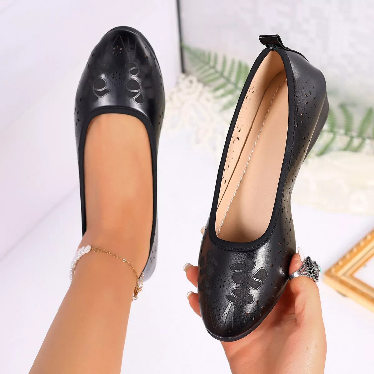 Point Toe Wedge Slip-Ons - Lilixa.store