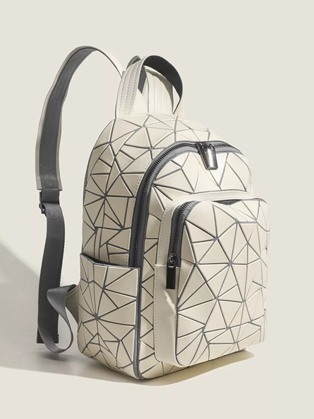 Geometric Lattice Pattern Fashion Backpack Bag, view 6