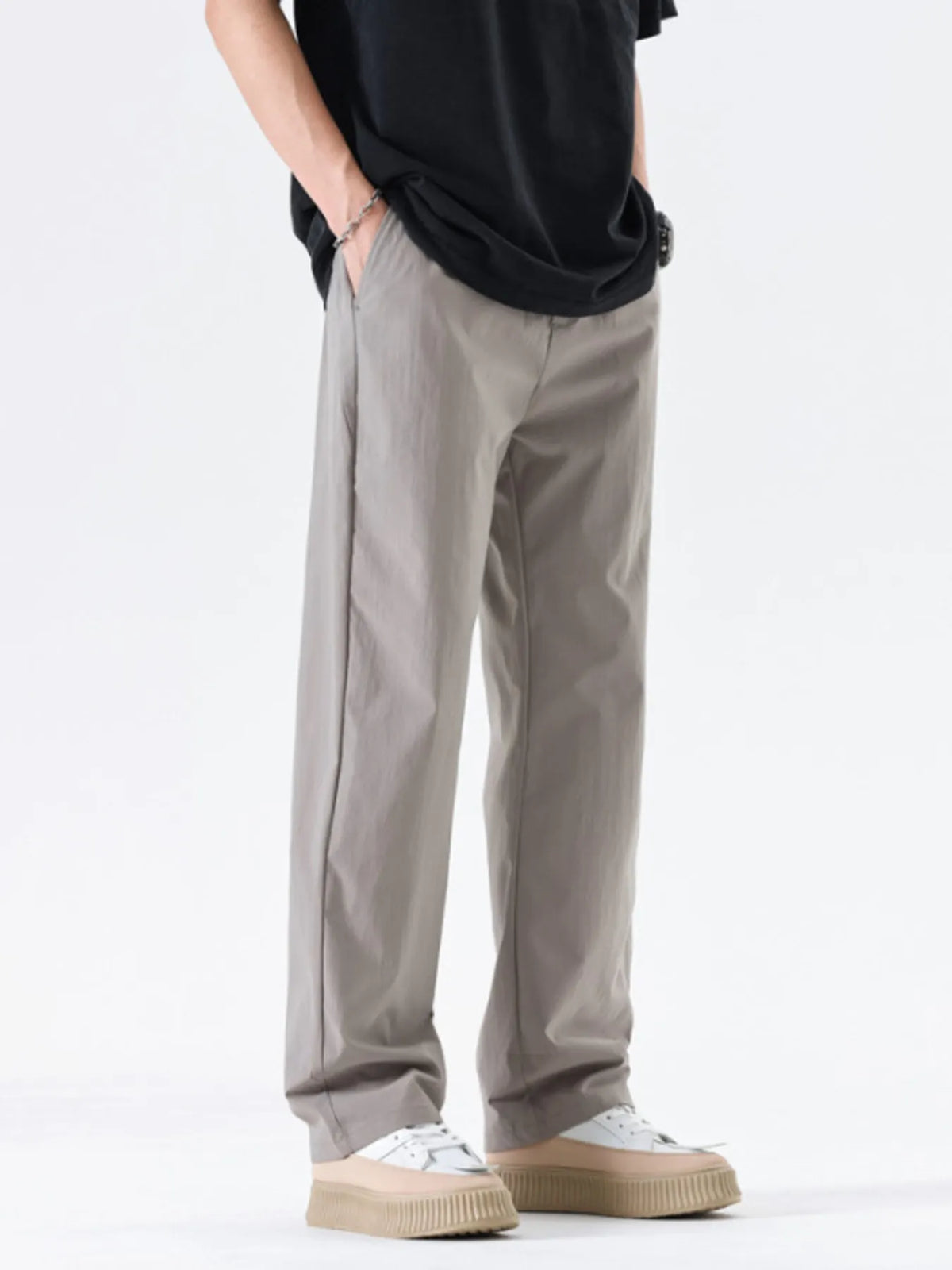 Men's Full Size Wide Leg Pants Plus Size