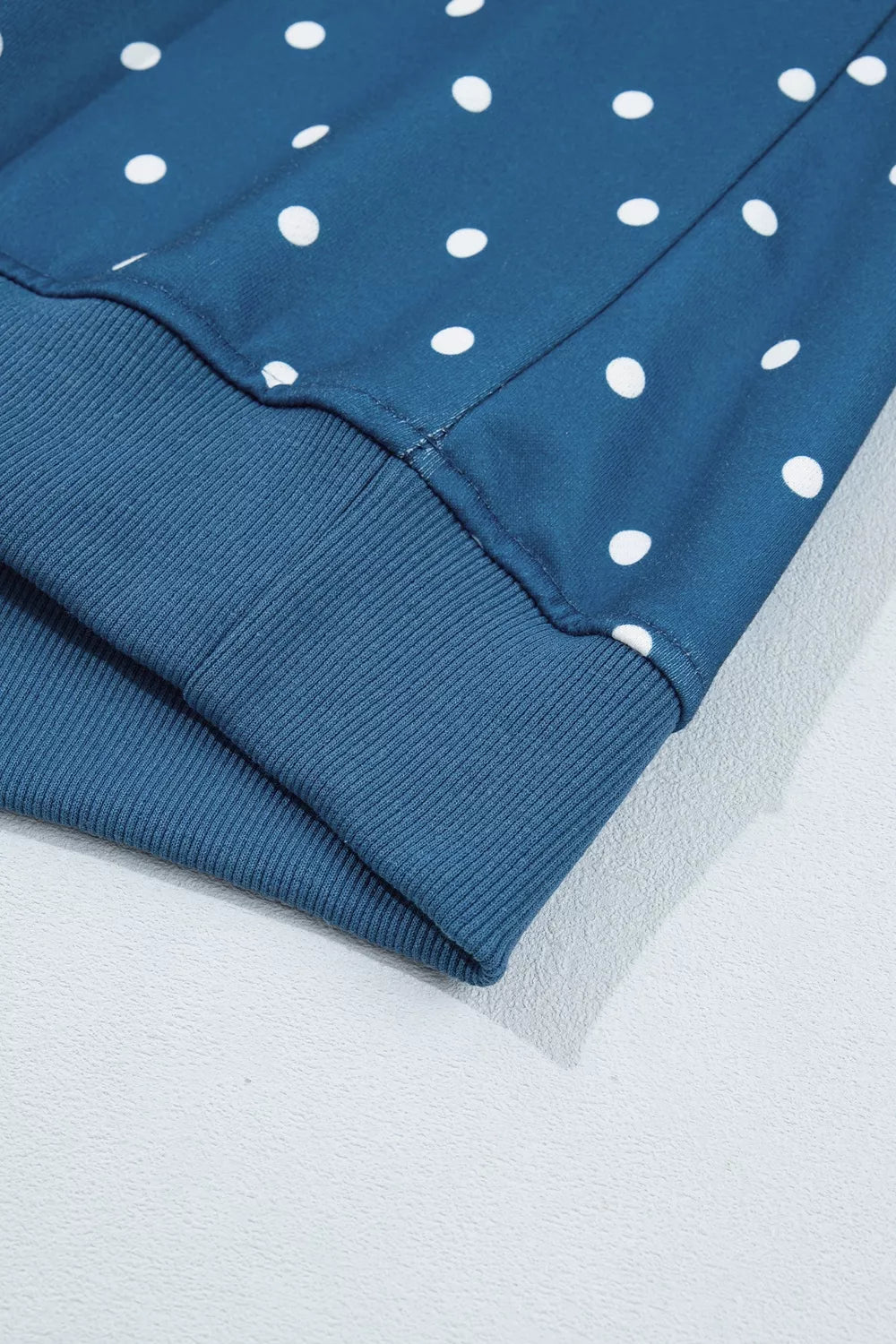 Polka Dot Snap-Button Sweatshirt - Lilixa.store
