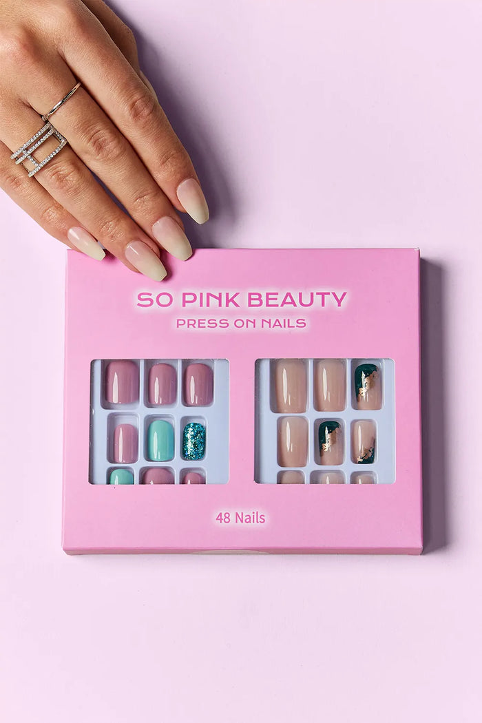 SO PINK BEAUTY Press On Nails 2 Packs - Lilixa.store