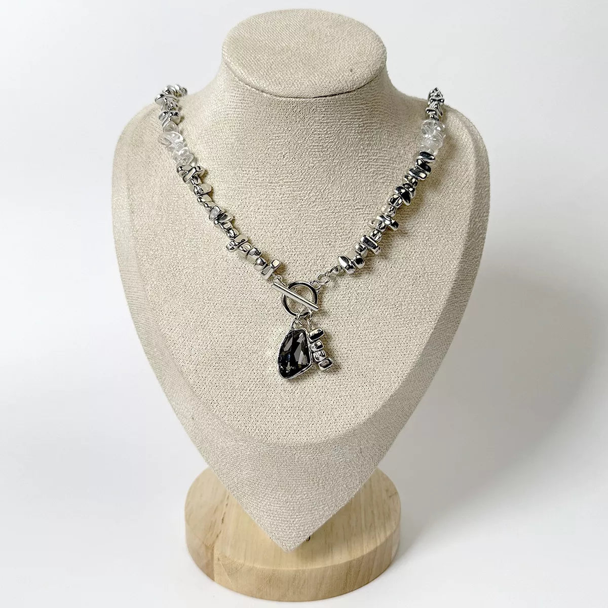Chunky Gemstone Pendant Necklace - Lilixa.store