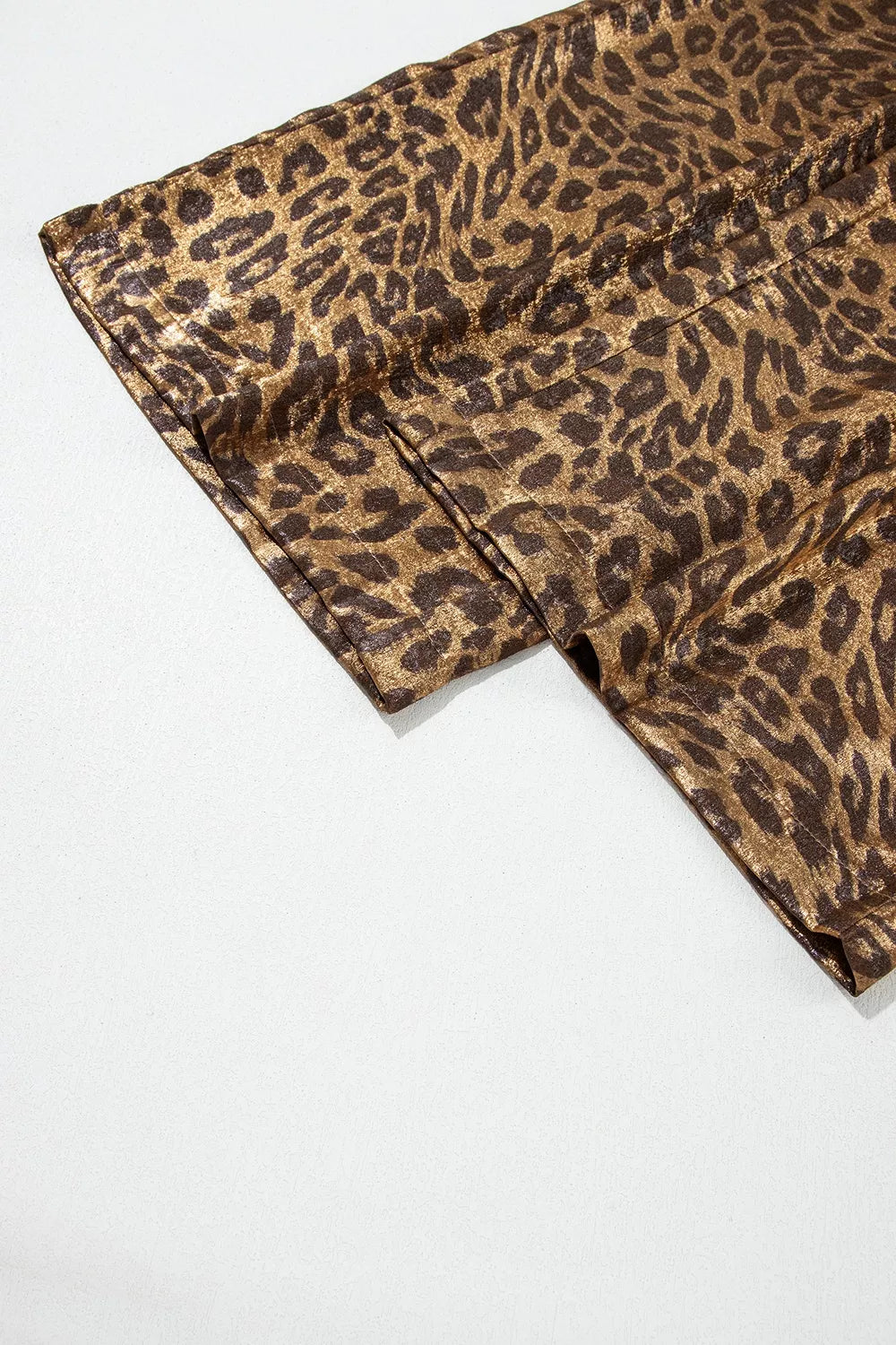 Multicolour Leopard Print Western Style Wide Leg Full Length Pants - Lilixa.store