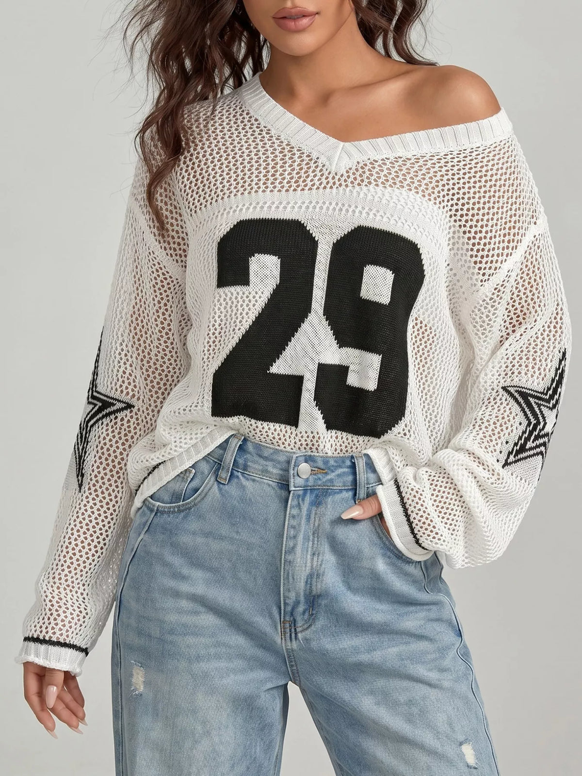 Number 29 Openwork Knit Cover Up