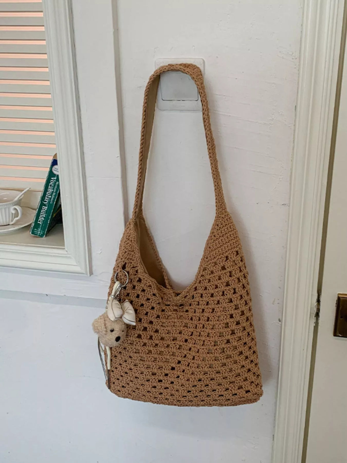 Crochet Knit Shoulder Bag - Lilixa.store