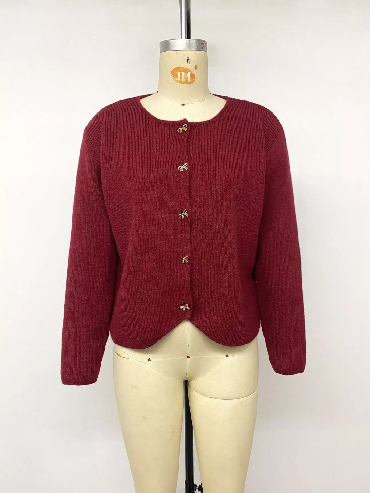 Bow Button Up Knit Cardigan - Lilixa.store