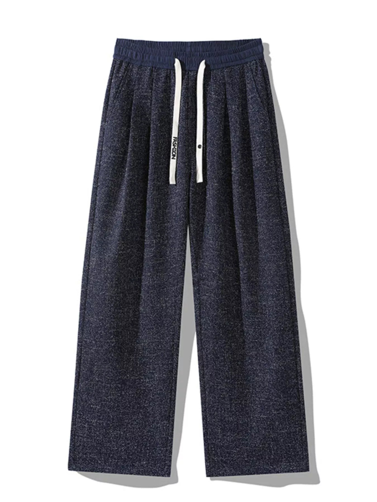 Men's Plus Size Casual Wide Leg Pants in Blue