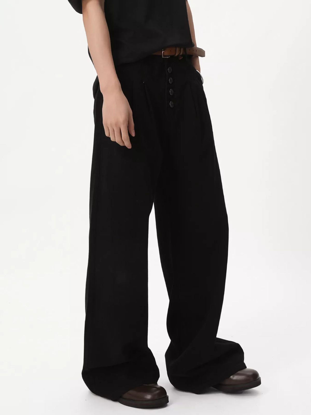 Men's Button-Fly Wide Leg Jeans - Lilixa.store