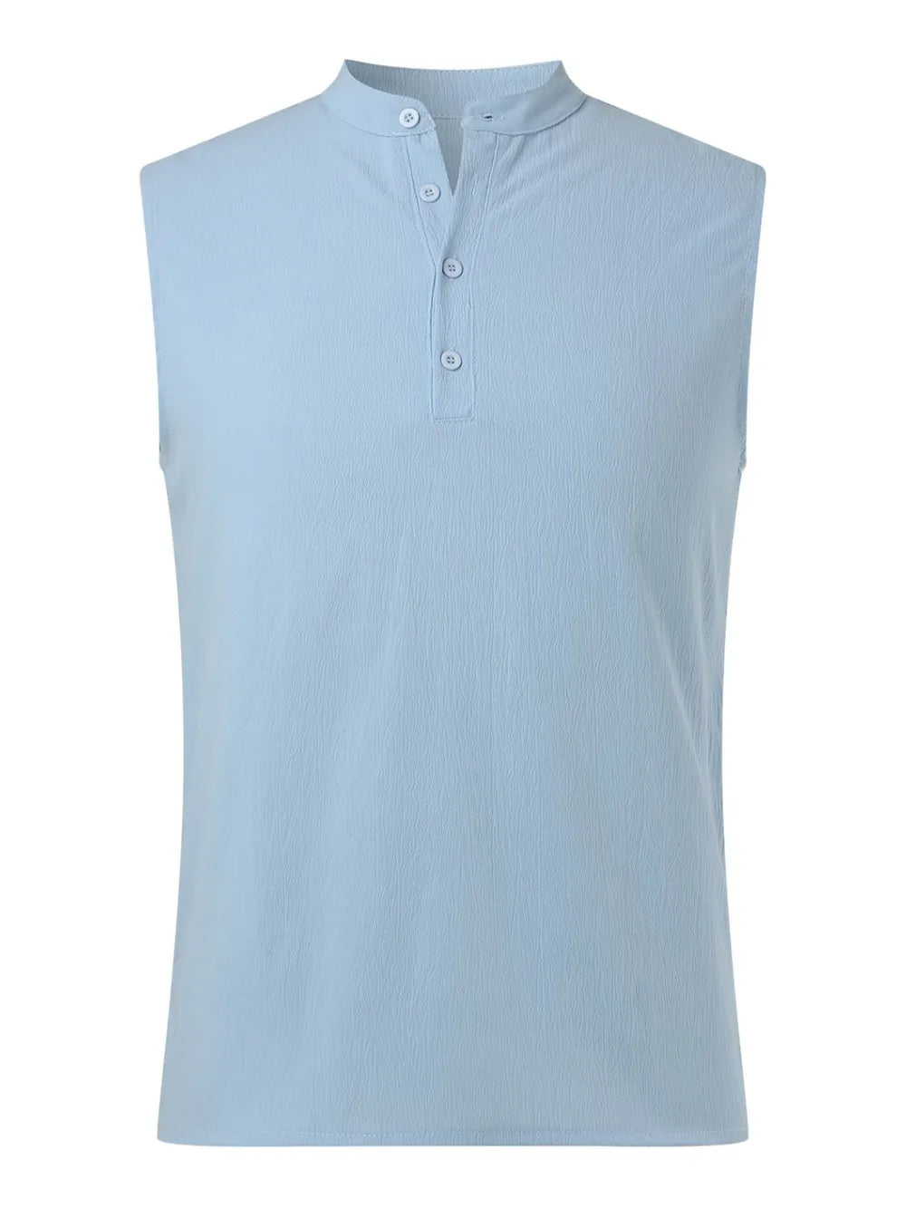 Men's Full Size Button Detail Tank Plus Size, view 2