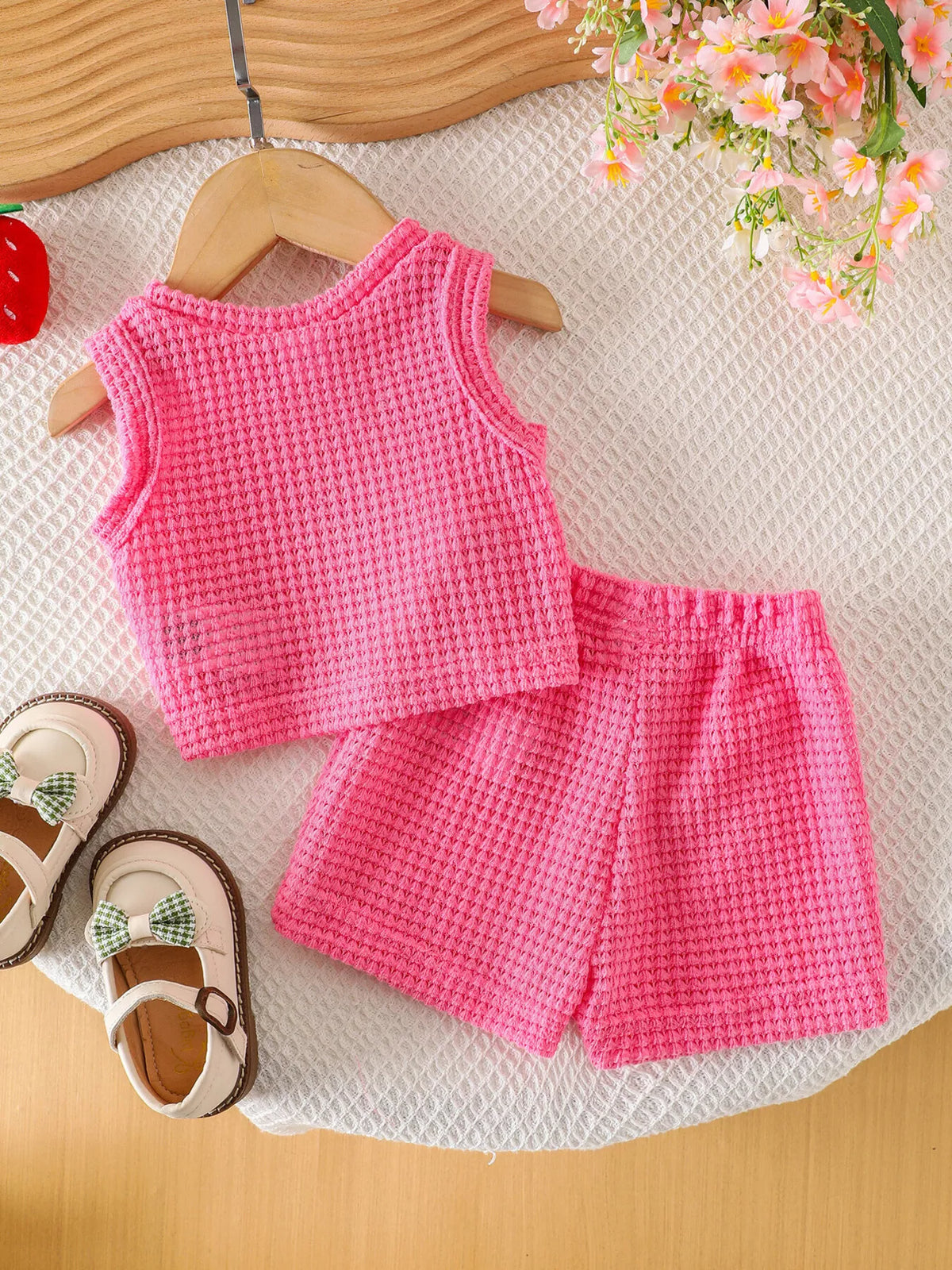 Children's Strawberry Tank and Shorts Set - Lilixa.store