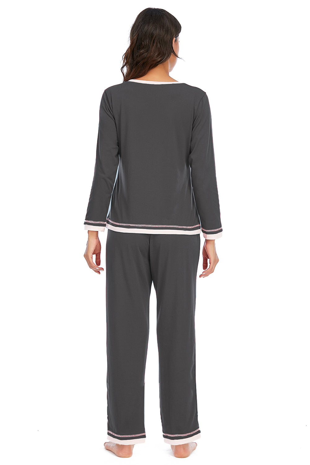 V-Neck Top and Pants Lounge Set - Lilixa.store