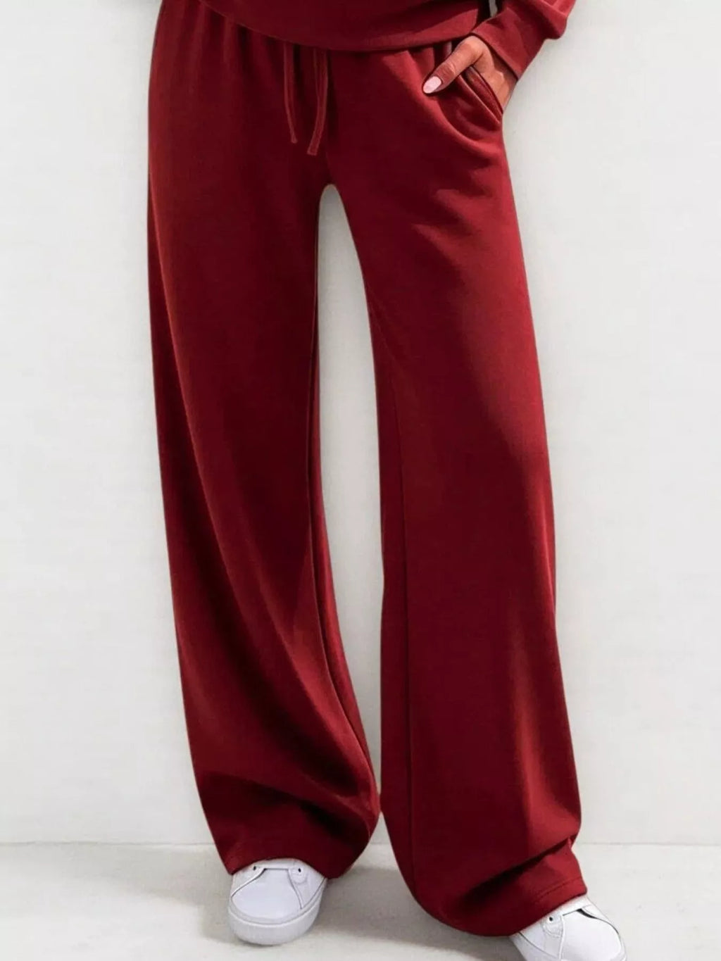 Button Detail Dropped Shoulder Top and Pants Set - Lilixa.store