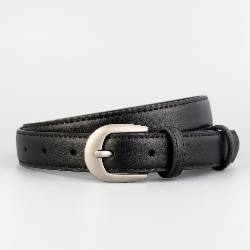 Classic Leather Skinny Belt - Lilixa.store