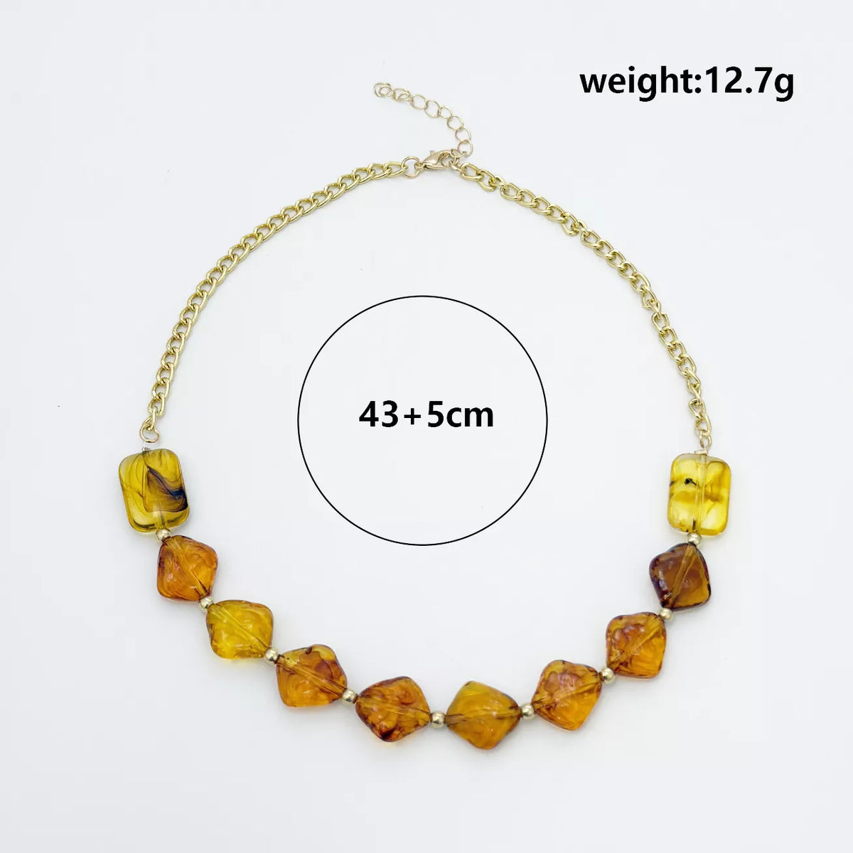 Geometric Acrylic Bead Necklace - Lilixa.store