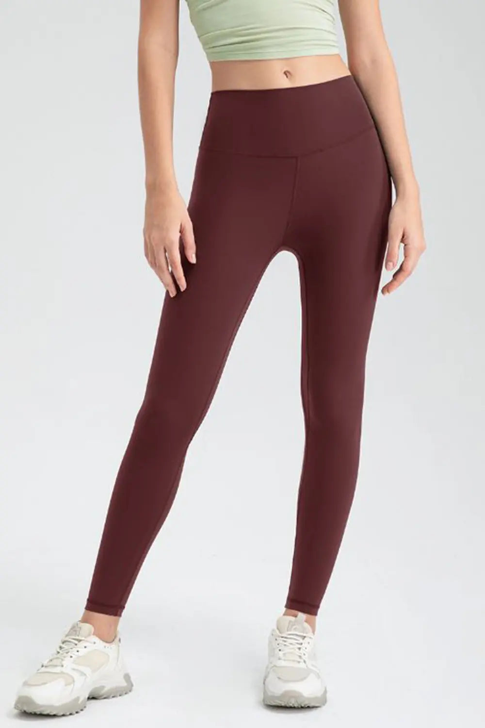 Wide Waistband Slim Fit Active Leggings - Lilixa.store